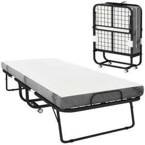 Materasso pieghevole 120x190x15cm in memory foam gel, rivestimento Oeko