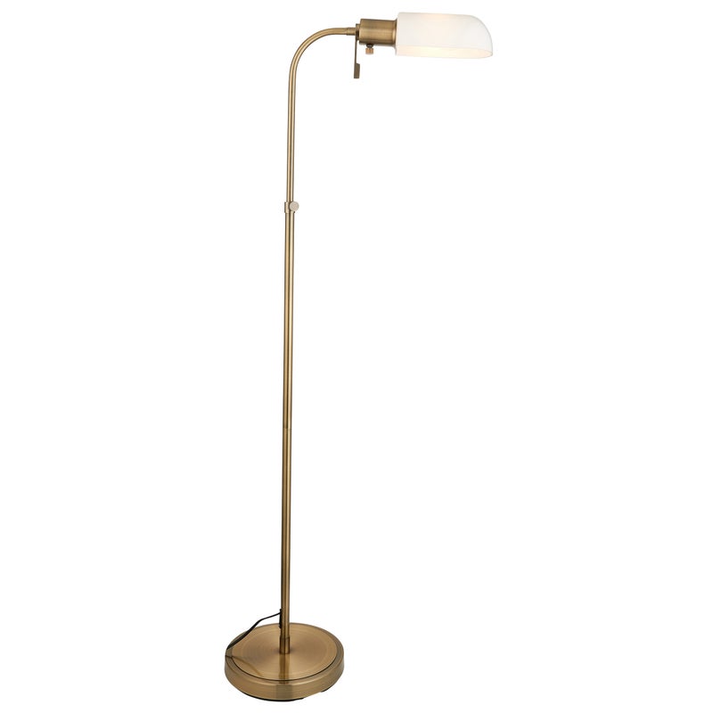 Lampa stojąca regulowana PHARMACY antyczna mosiężna 1xE27x10W metal wym:140x25x35cm IP20 Endon