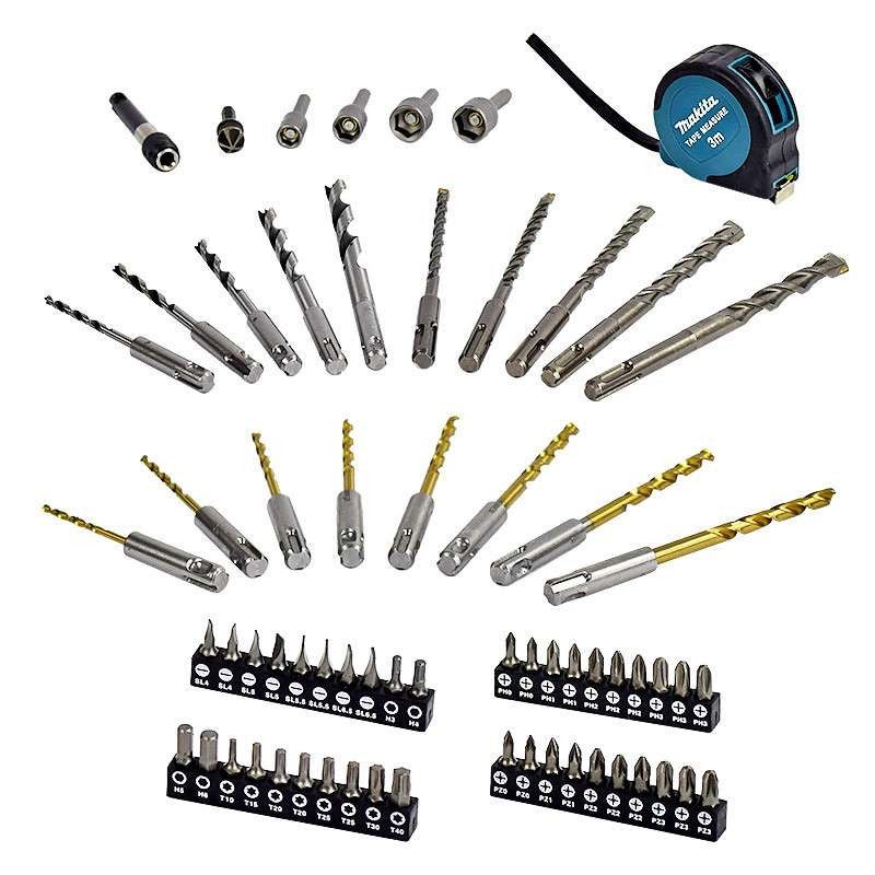 SET TRAPANO E PUNTE VALIGETTA 65 PZ B-69478 MAKITA - 2