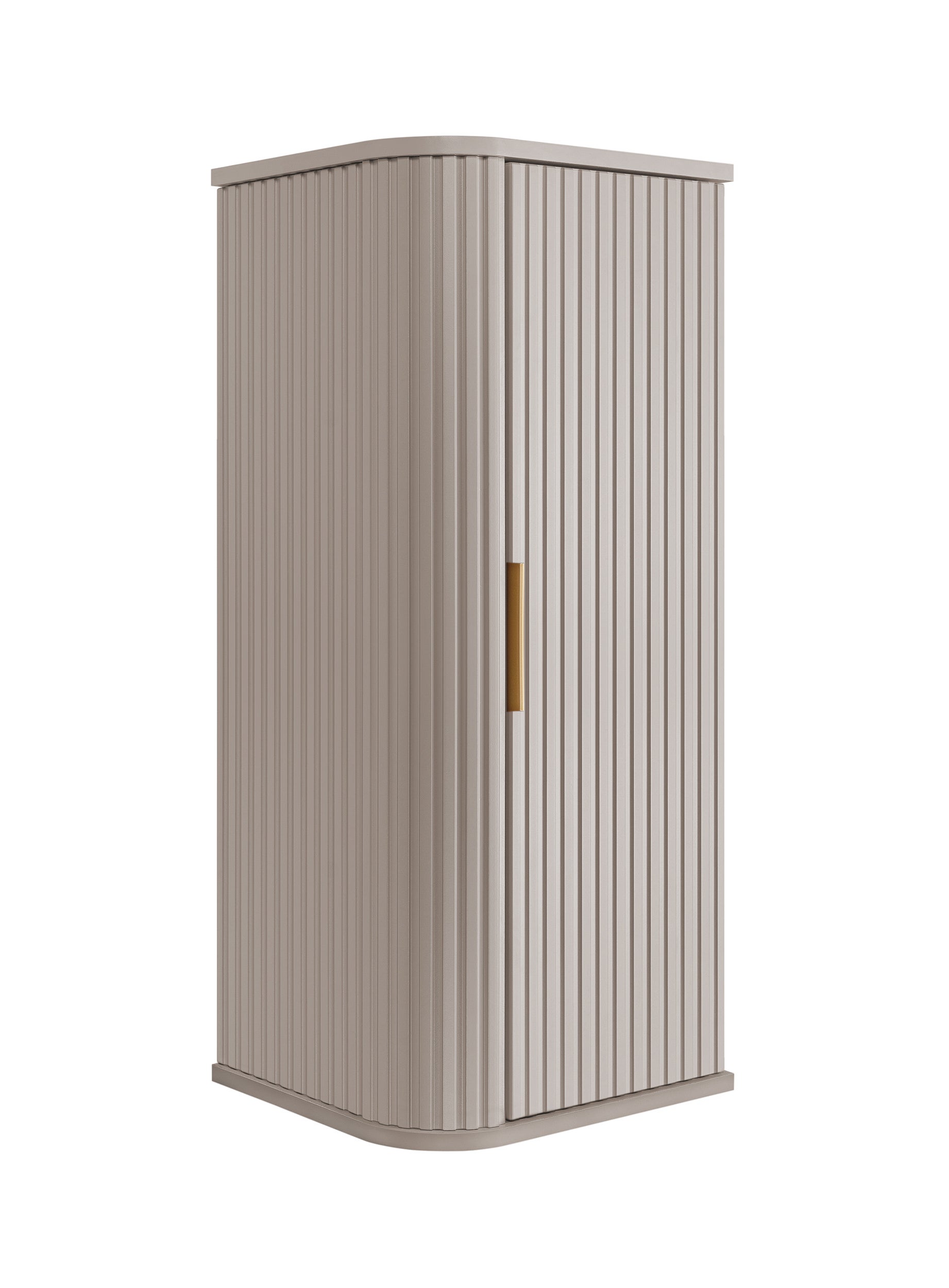 Szafka łazienkowa, kaszmir, uchwyt złoty, 79 x 35,5 x 31,5 cm