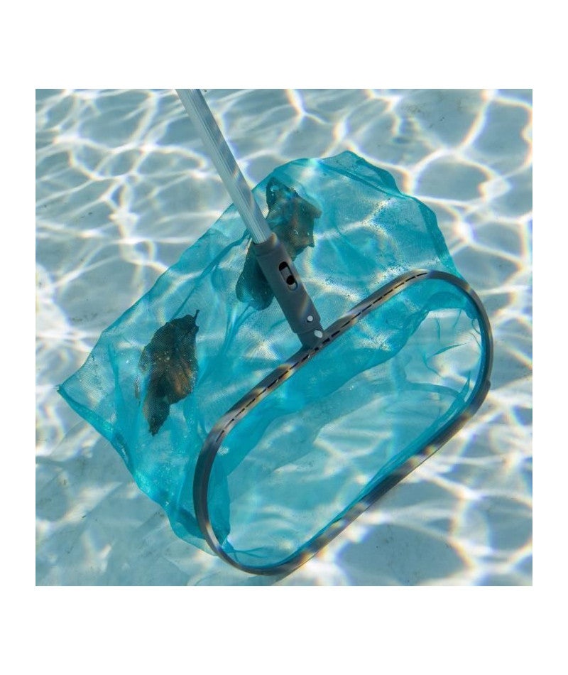 Épuisette De Fond De Piscine Luxe PISCINEO Avec Raclette Intégrée - Nettoyage Profond Et Efficace