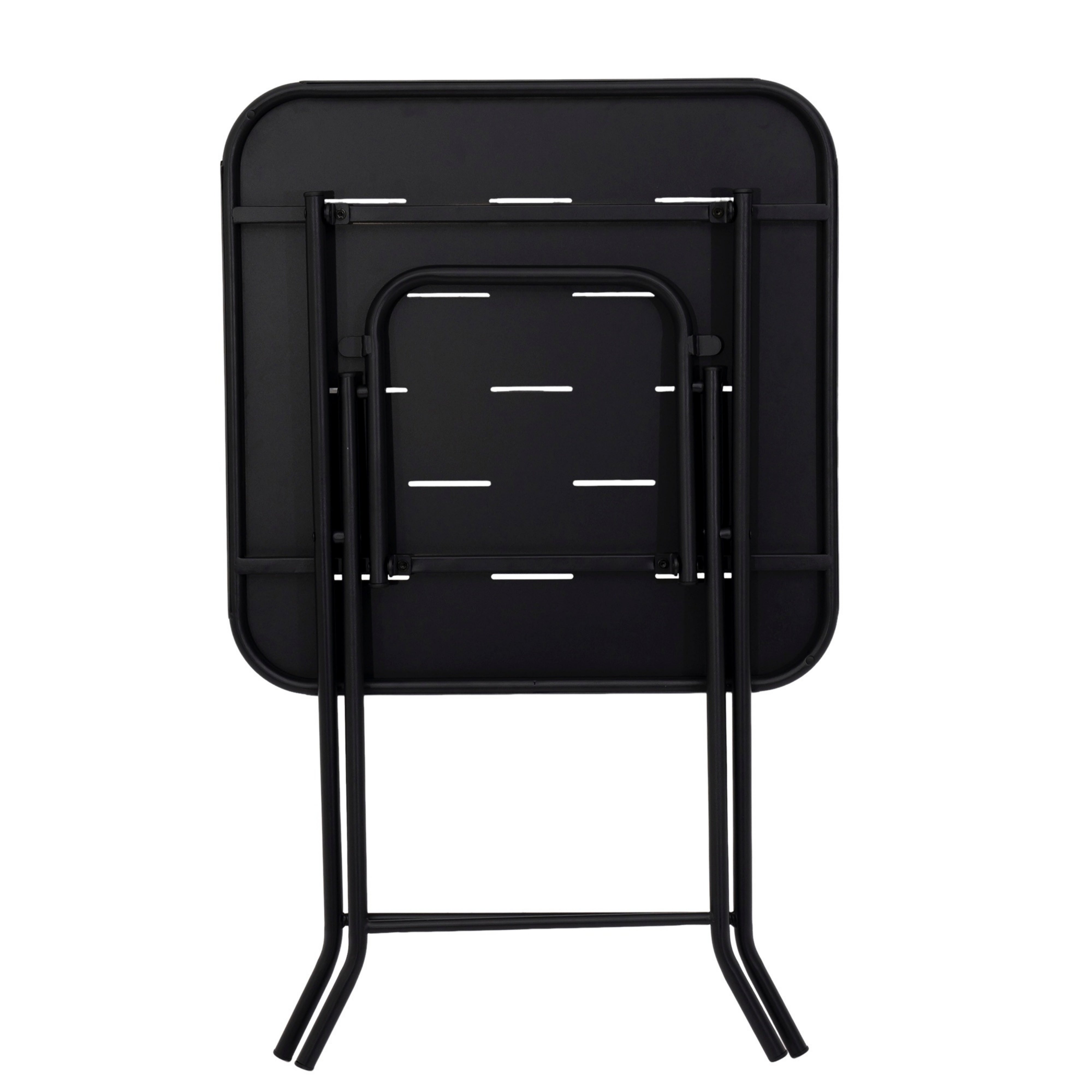 Salon de jardin，Set bistro d'extérieur，3 pièces，Pour extérieur et intérieur，60 x 60 x 73 cm，Noir - 8