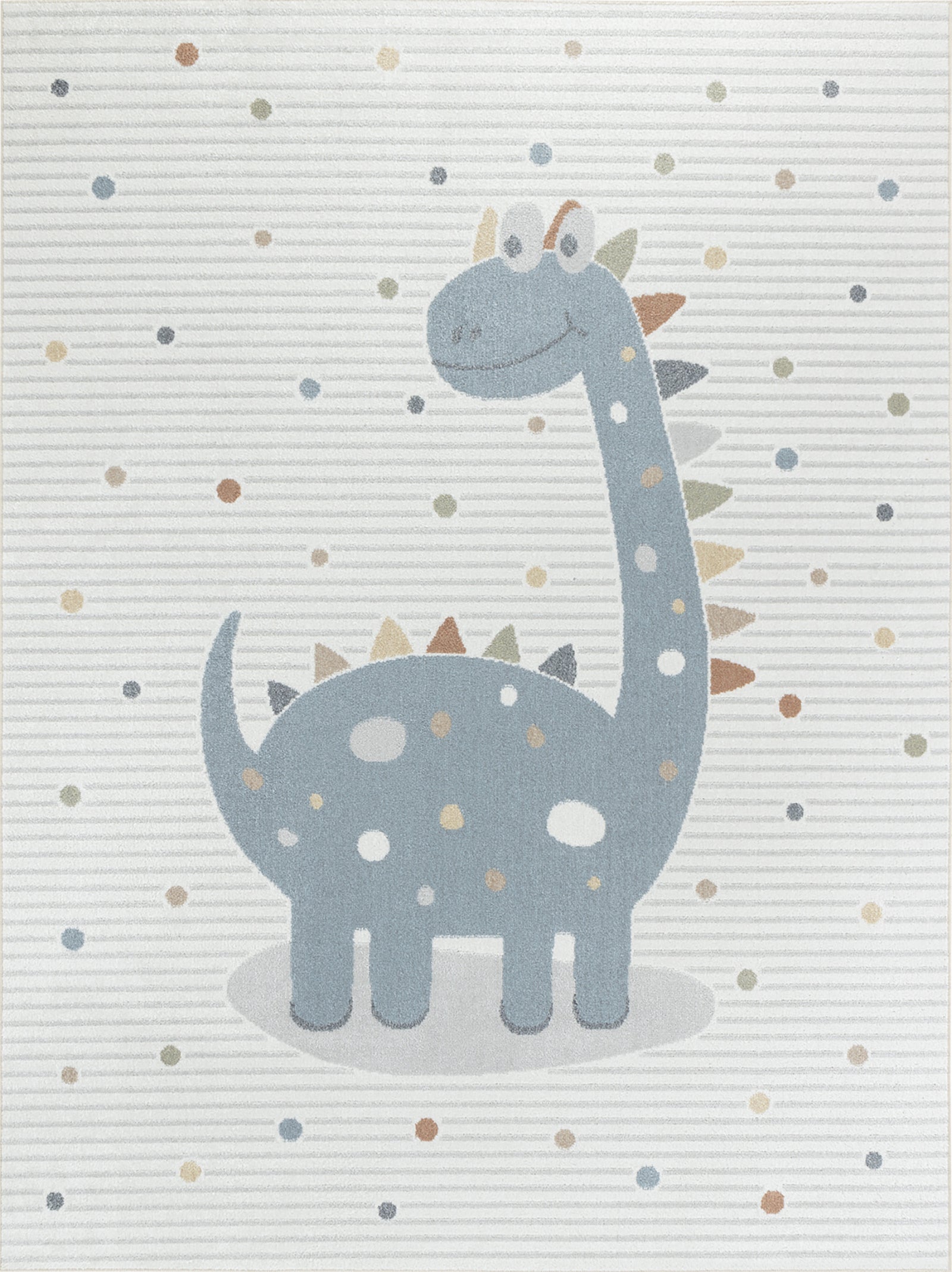 Tapis Chambre Enfant Livabliss Étoiles – Bleu, Gris & Crème 120x170 Cm – Poils Courts Doux & Lavable