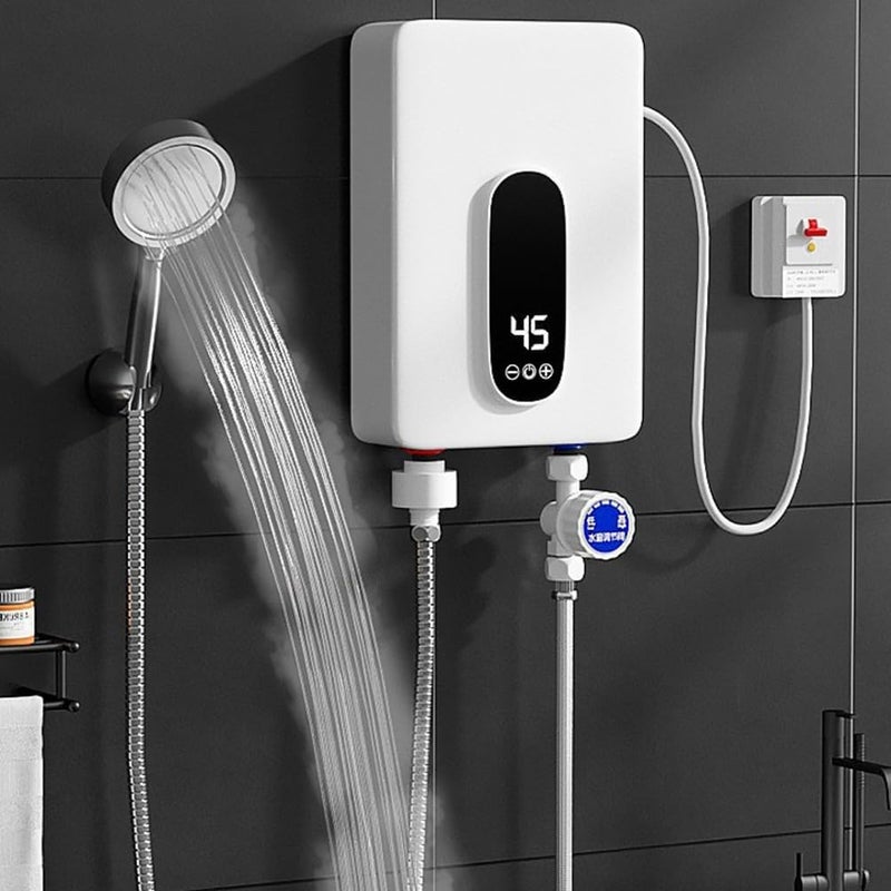 Przenośne elektryczne podgrzewacze wody przepływowe do łazienek, pryszniców i kuchni. Bez zbędnych dodatków.