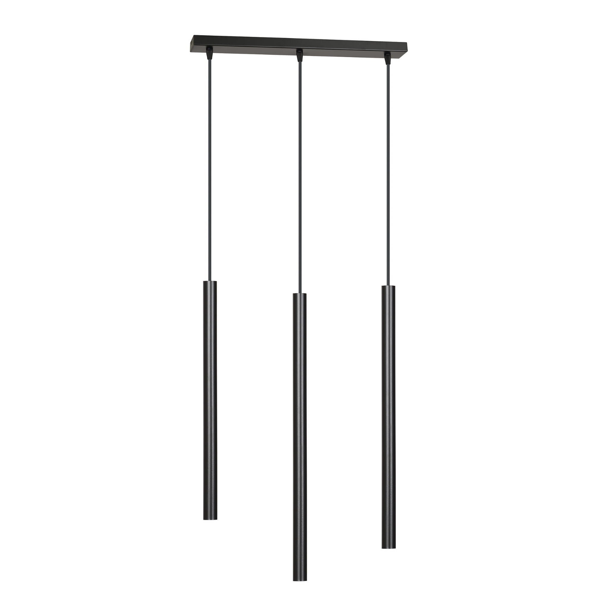 Lampa wisząca Selter czarna 3xG9x8W wym: 120 x 45 cm aluminium Emibig