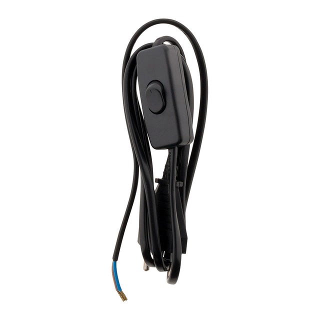 Cordon + interrupteur luminaire 1,5m - Noir - Zenitech