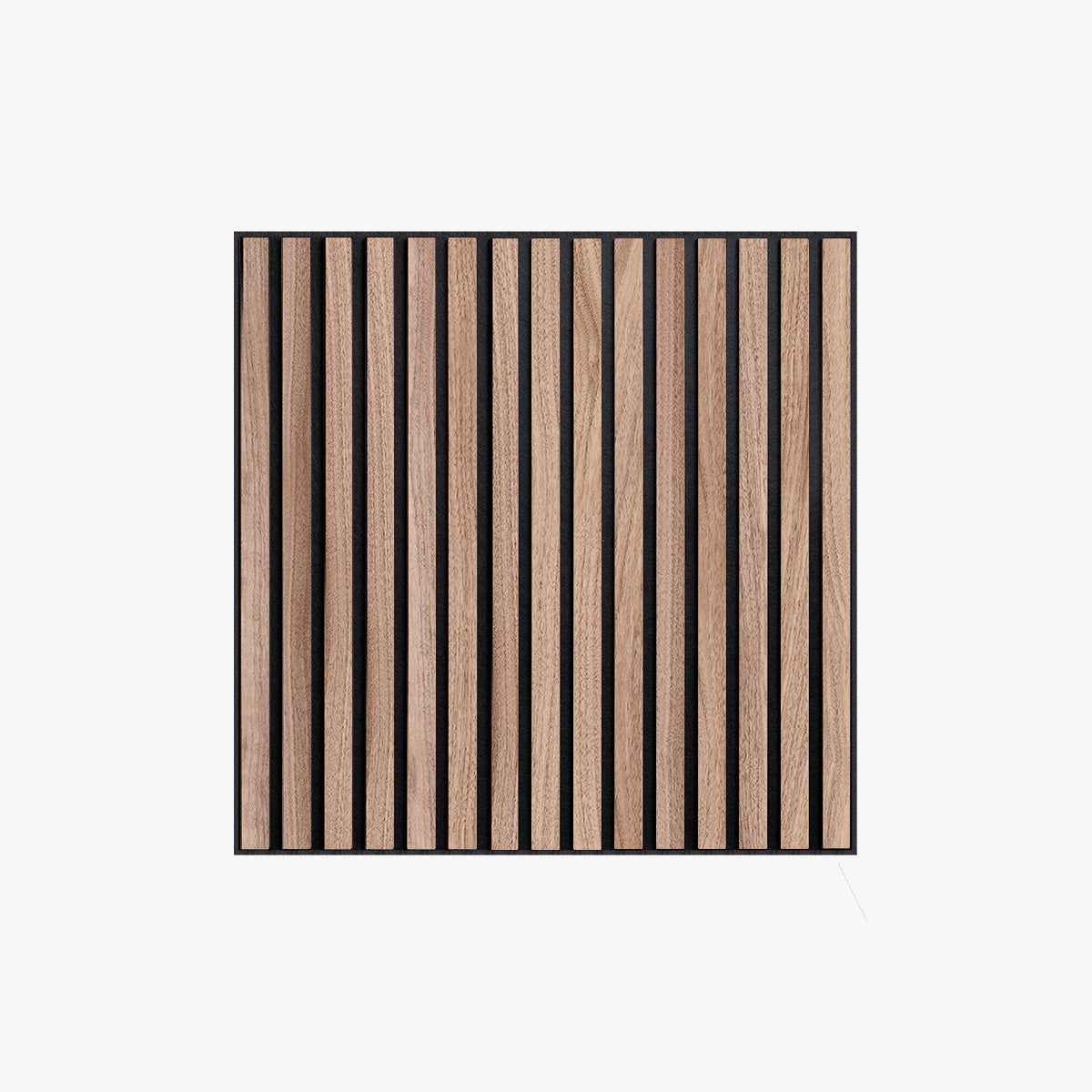 Panel palilleria alistonado Akupanel acústico,decorativo de 60x60cm,fieltro y listones MDF chapado madera natural Nogal - 3