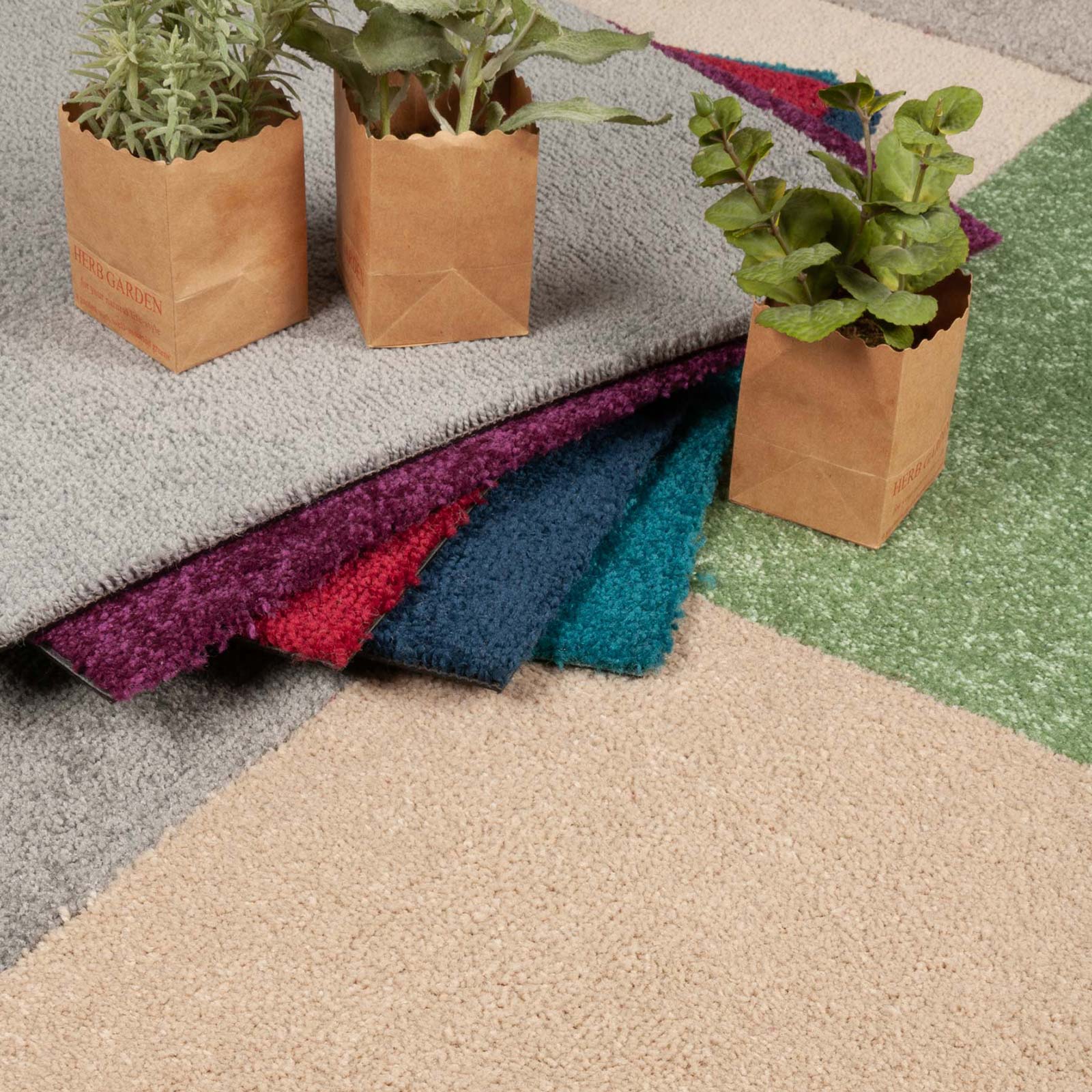 Dalle moquette plombante taupe, moquette 50X50 douce, revetement de sol pour chambre enfant, salon & plus - 4