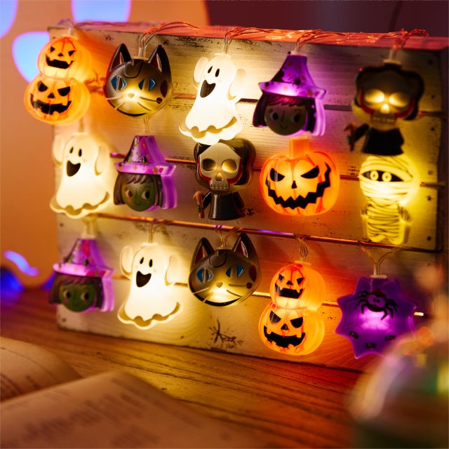 Lumineuse Halloween, 3 M 20 LEDs Guirlande Lumineuse Halloween Fantôme