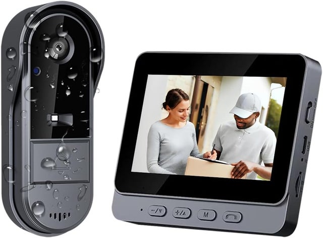 Videocitofono senza fili, impermeabile, citofono audio e video bidirezionale, angolo di visione 170°