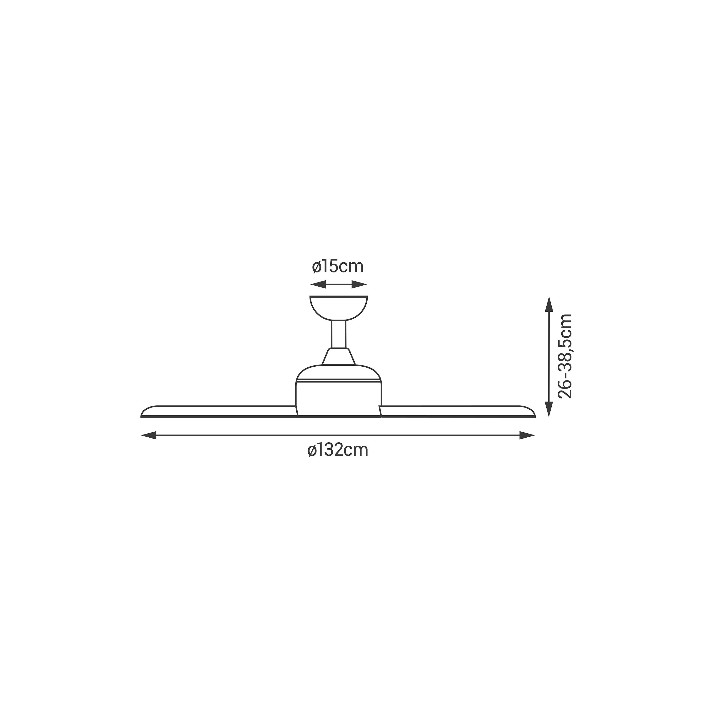 Ventilateur de Plafond 127cm DC Marron Python - 3