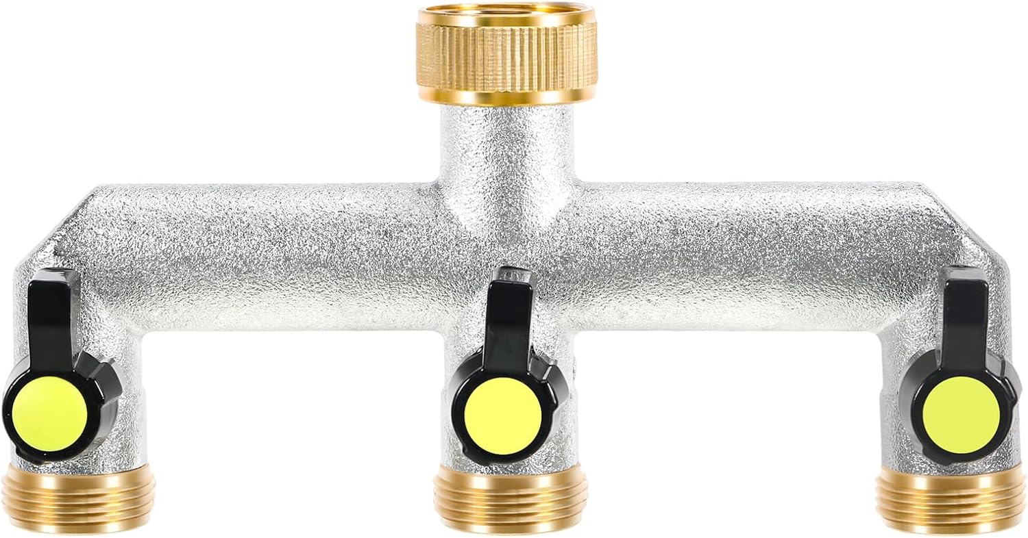 Trójdrożny zawór rozdzielczy, trójdrożny zawór wodny, przyłącze wodne 3/4 cala, odpowiedni do użytku domowego i ogrodowego
