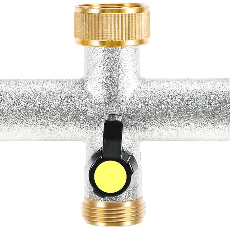 Trójdrożny zawór rozdzielczy, trójdrożny zawór wodny, przyłącze wodne 3/4 cala, odpowiedni do użytku domowego i ogrodowego