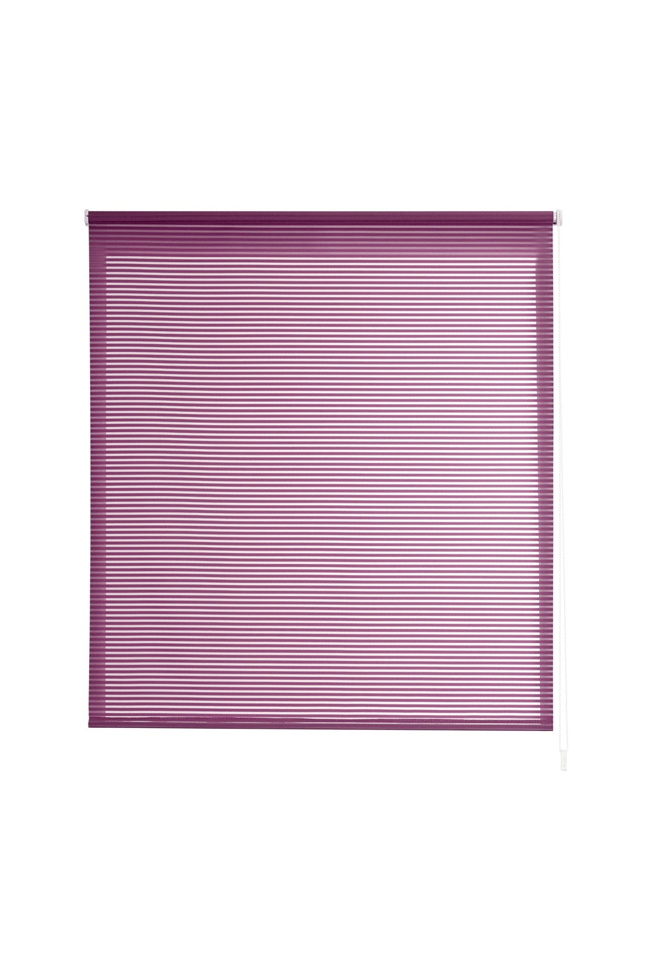 Estoralis | estores enrollables translucidos | 150 x 195 cm (ancho por alto) tamaño de tela 147 x 190 cm | modelo robert color violeta
