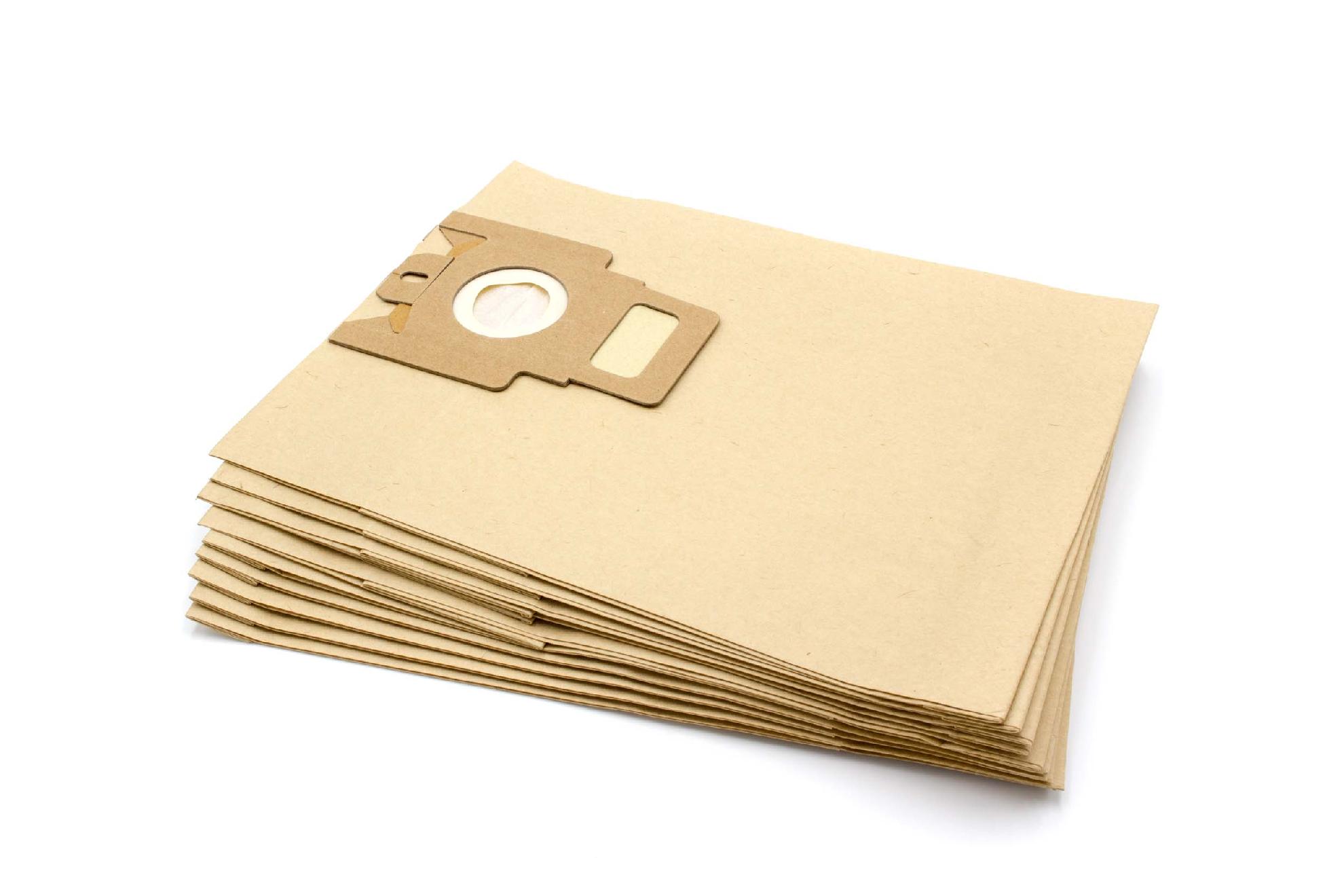 vhbw 10x Sacs compatible avec Miele Medicair Plus CH S 748, Plus S4, S700 aspirateur - papier, 28,5cm x 22cm, couleur sable - 2