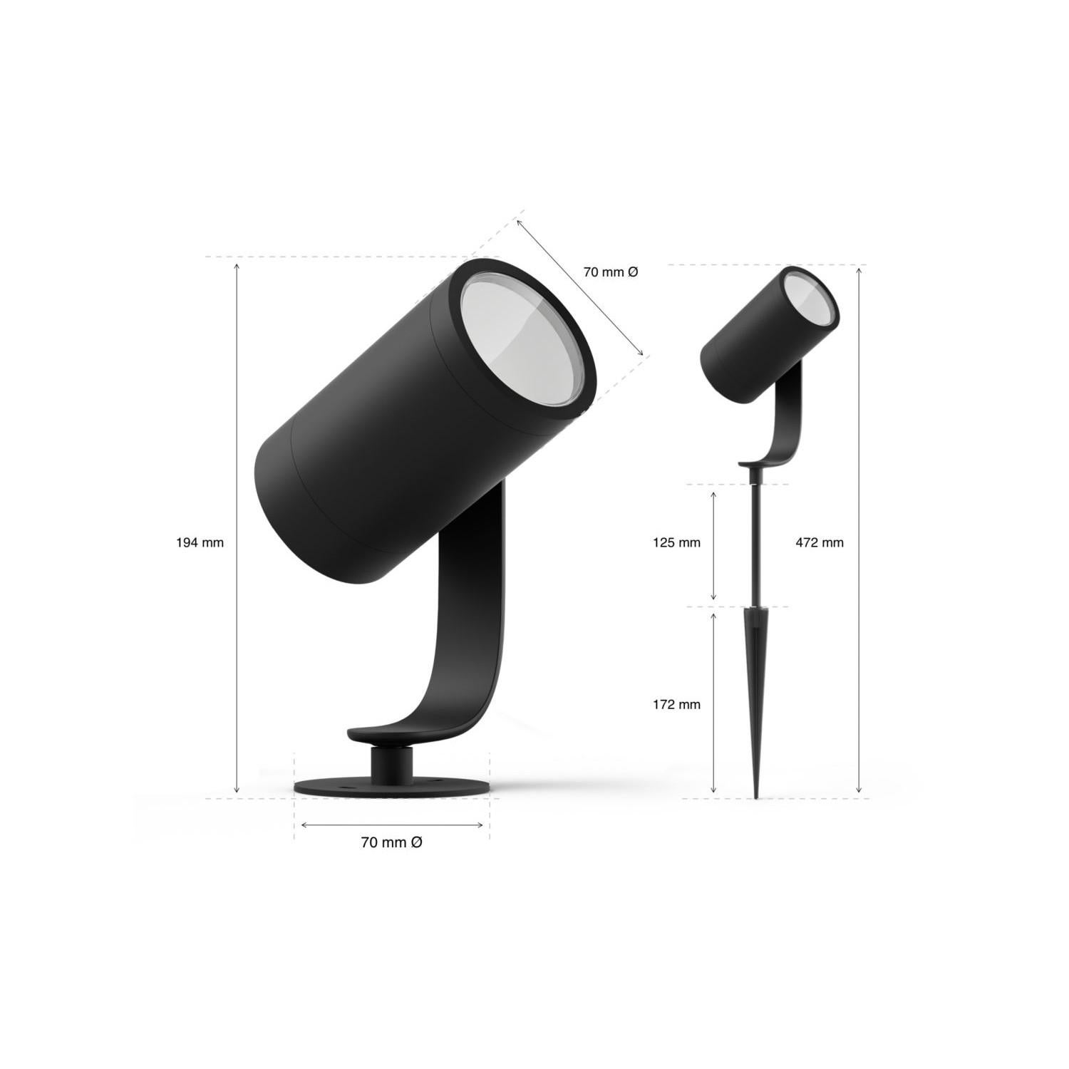 Kit Spot sur Piquet Blanc Color Lily 3x8W PHILIPS Hue RGBW - 5