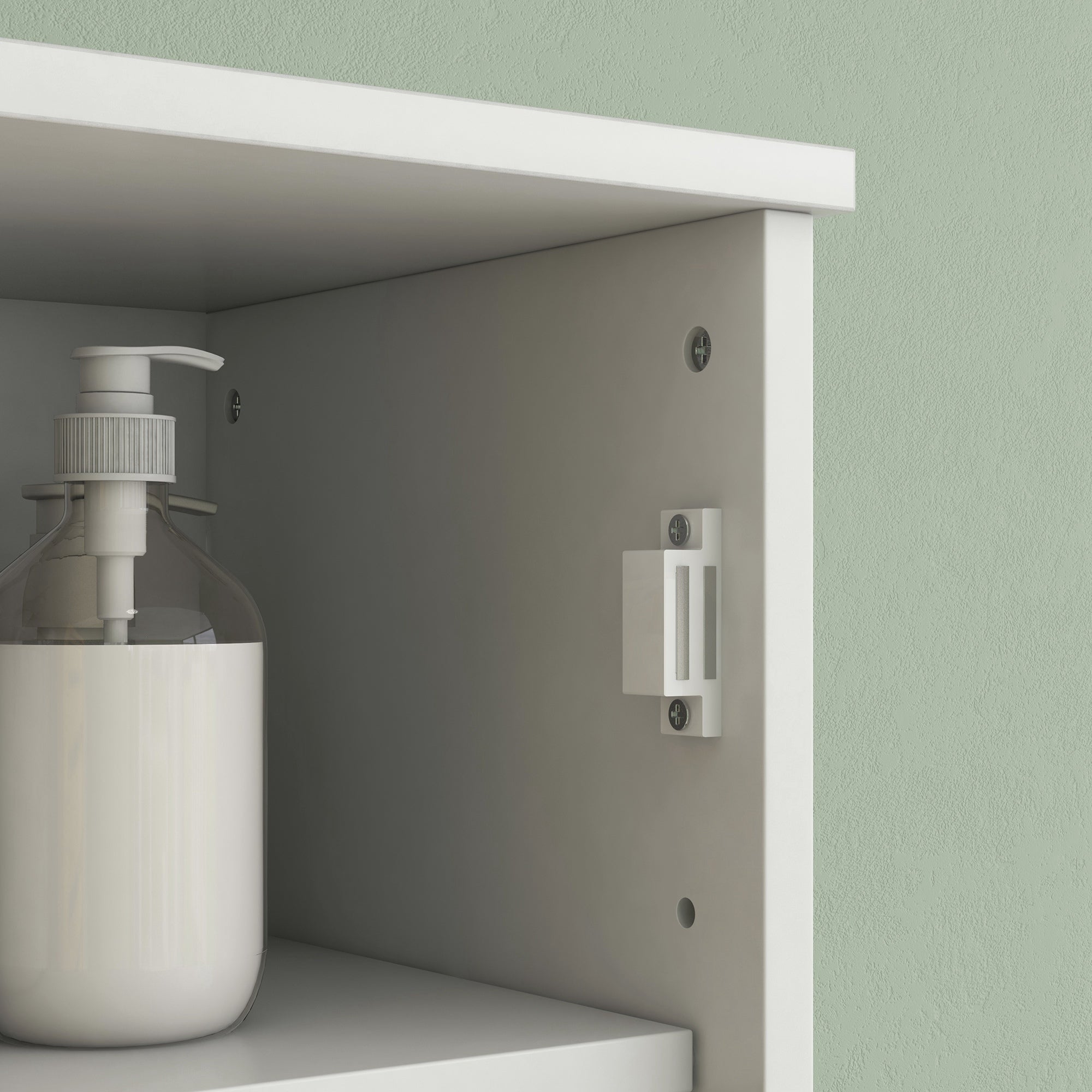 Meuble colonne salle de bain MDF blanc HOMCOM - 9