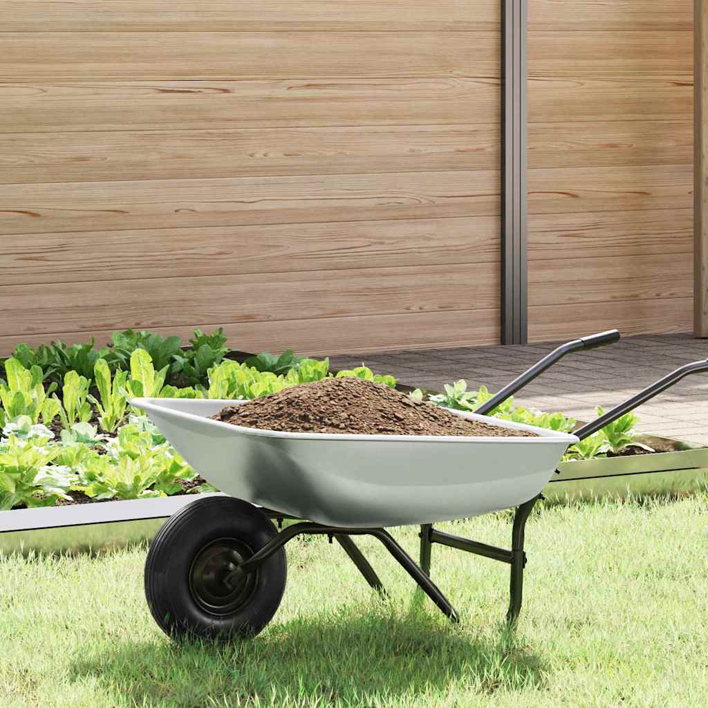 Reemplazo de bandeja de carretilla plateado 80 x 60 x 25 cm