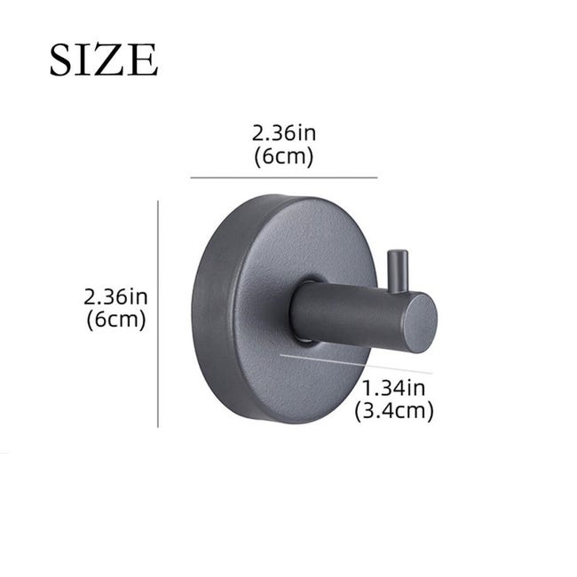 Set Di 4 Ganci A Ventosa Per Doccia, Robusti Ganci Per Porta In Acciaio Inox Di Colore Grigio 96018623 Set Di 4 Ganci A Ventosa Per Doccia, Robusti Ganci Per Porta In Acciaio Inox Di Colore Grigio 96018623
