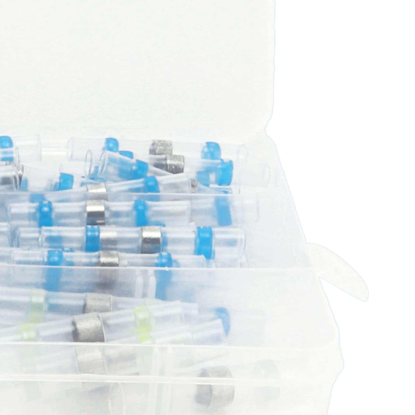 Connettori termorestringenti terminali ad anello per saldatura a crimpare per cavi elettrici impermeabili isolati (150 pezzi in scatola) - 8