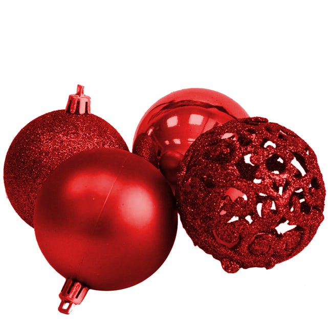 100 Palline Di Natale Infrangibili | Argento | Diametri 3/4/6 Cm Con Gancio - Foto 12