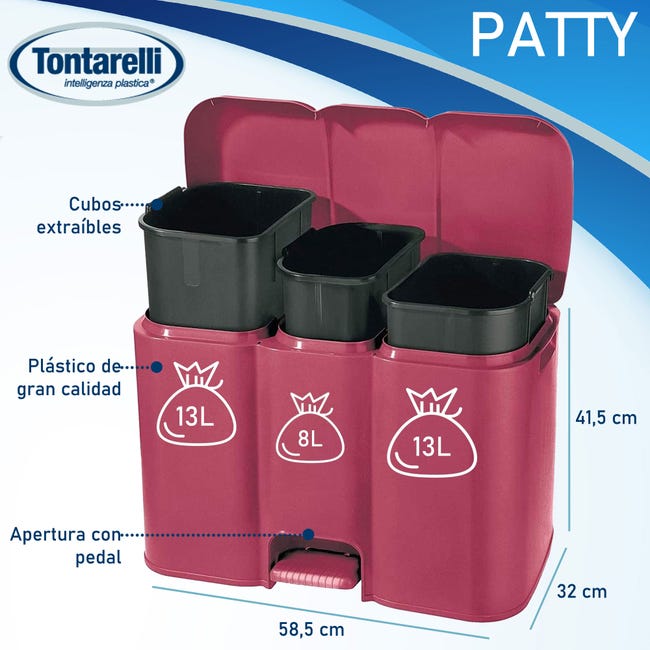 Reciclaje Cubo De Basura Songmics Cubo Basura Reciclaje Cubo De