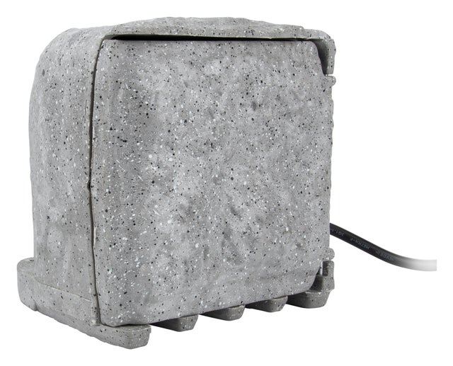 Bloc pierre 4x16A + 2 interrupteurs 1,5m - Gris - Zenitech