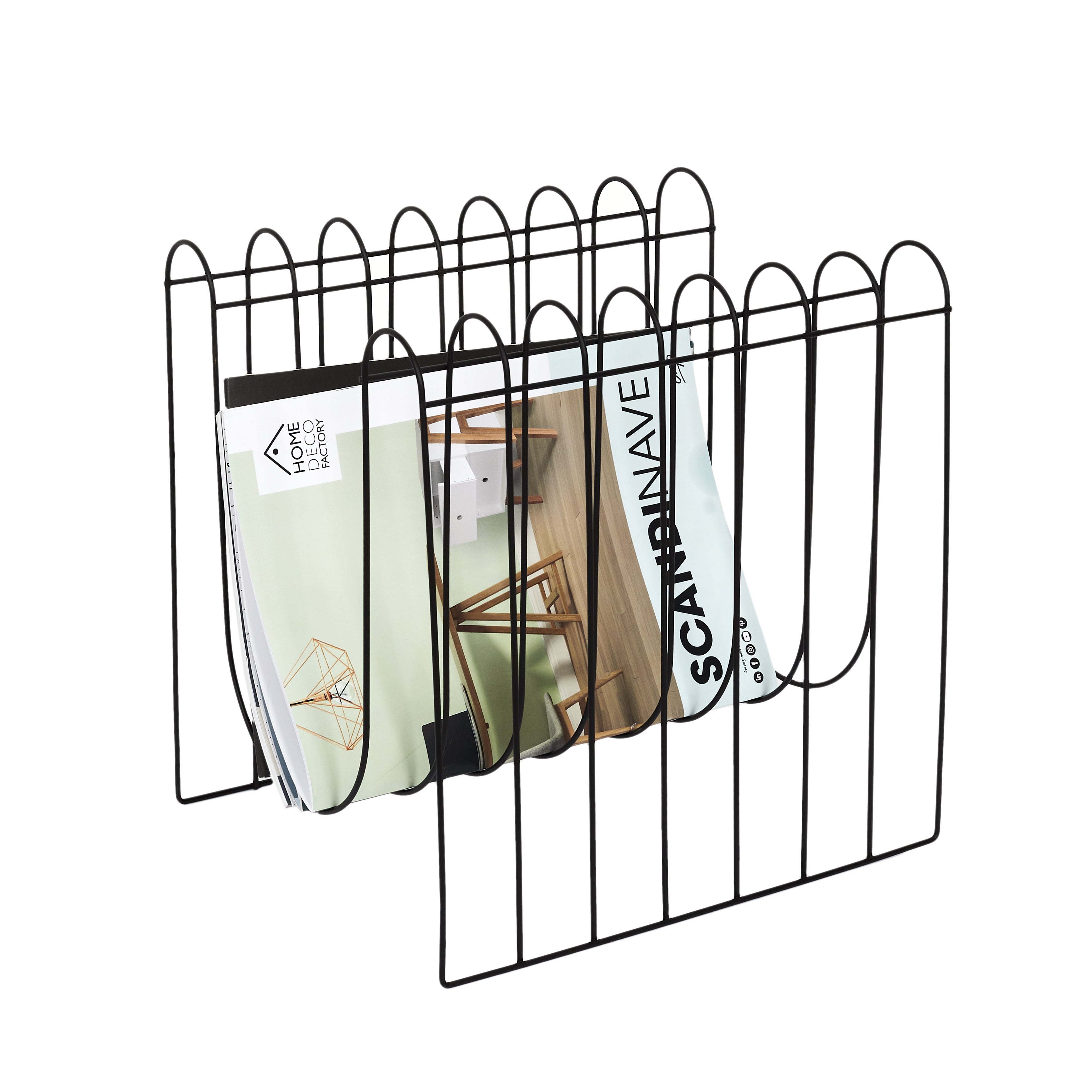 Range Magazines - Home Deco Factory - Filaire - Noir - 3