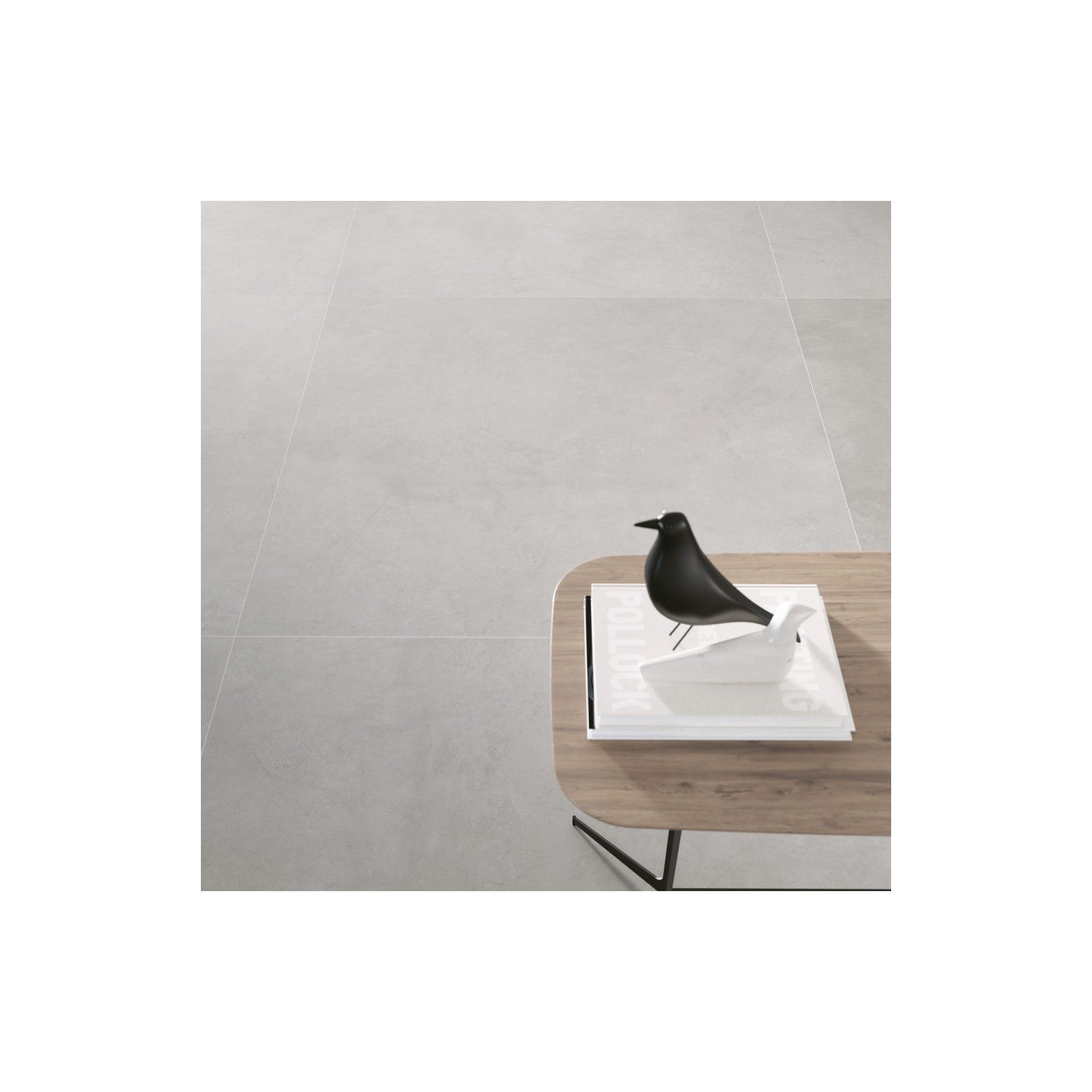Carrelage grès cérame effet ciment DOOM 60x60 cm Gray - Naturel - boîte ...