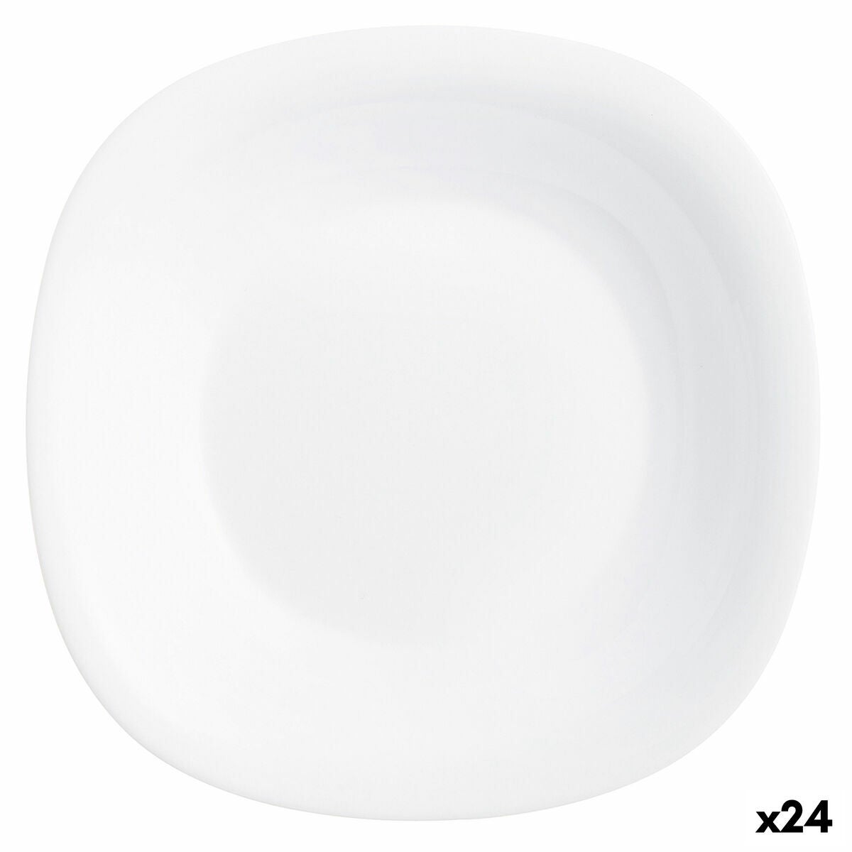 Plato hondo luminarc carine blanco vidrio (ø 23,5 cm) (24 unidades)