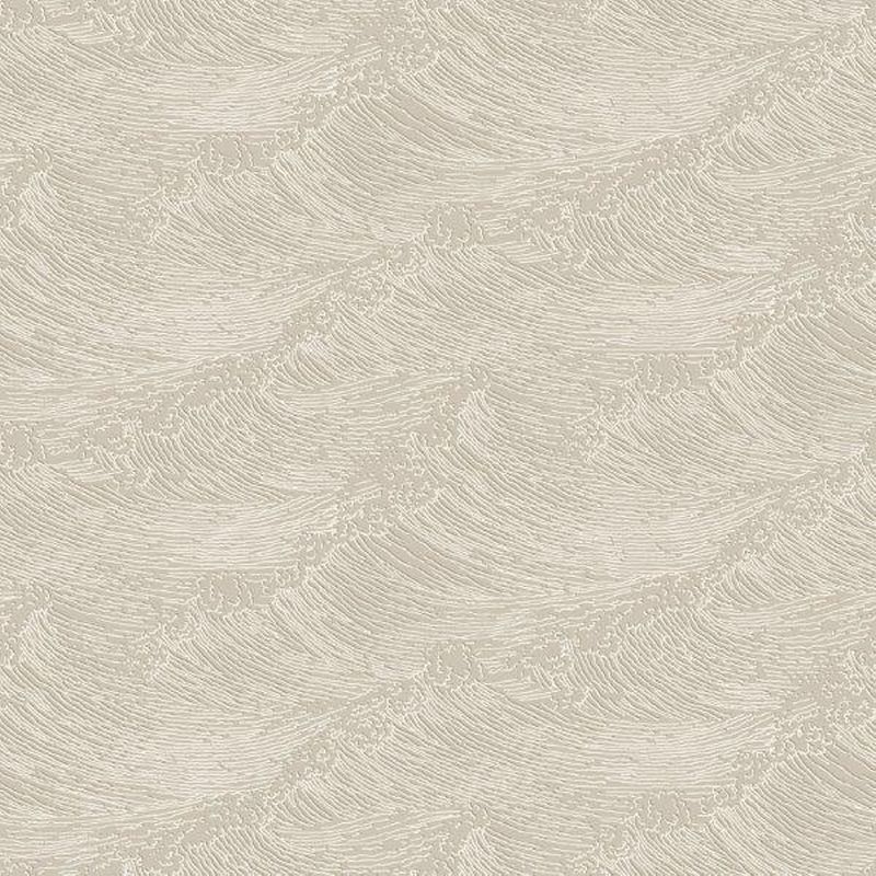 Papel pintado diseño de líneas onduladas en 3d beige - 53 cm x 10.05 m - borastapeter