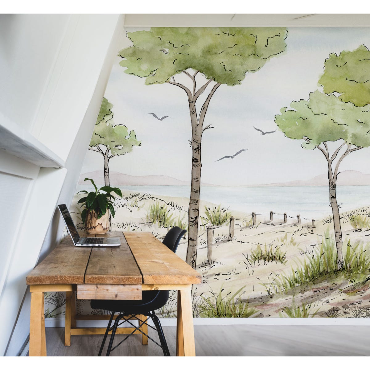 Papier Peint Panoramique Paysage Vue Des Pins Couleurs 300 X 250cm papier-peint-panoramique-paysage-vue-des-pins-couleurs-300-x-250cm