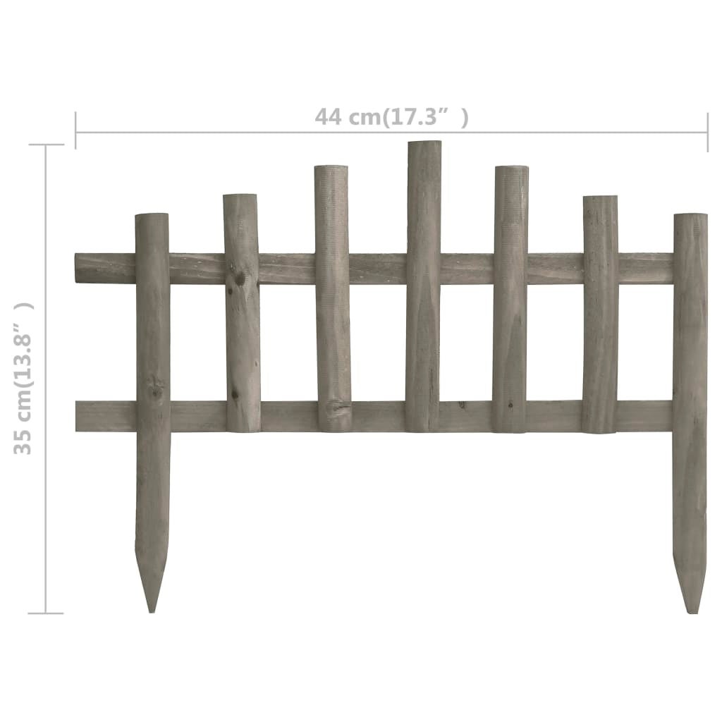 Maison Exclusive - Bordure de jardin 10 pcs Bois de sapin 4,4 m - 6