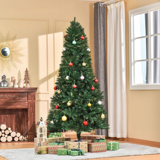 HOMCOM Albero Di Natale Bianco Piccolo In PP E Metallo Con 72 Luci LED E 8 Rami Per Interni Ed Esterni 17x17x120 Cm 86194409 HOMCOM Albero Di Natale Bianco Piccolo In PP E Metallo Con 72 Luci LED E 8 Rami Per Interni Ed Esterni 17x17x120 Cm 86194409