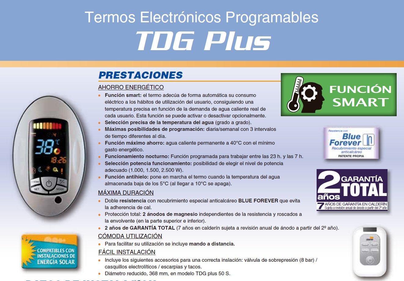 Thermostat Cointra TDG-PLUS 80 80L - 3