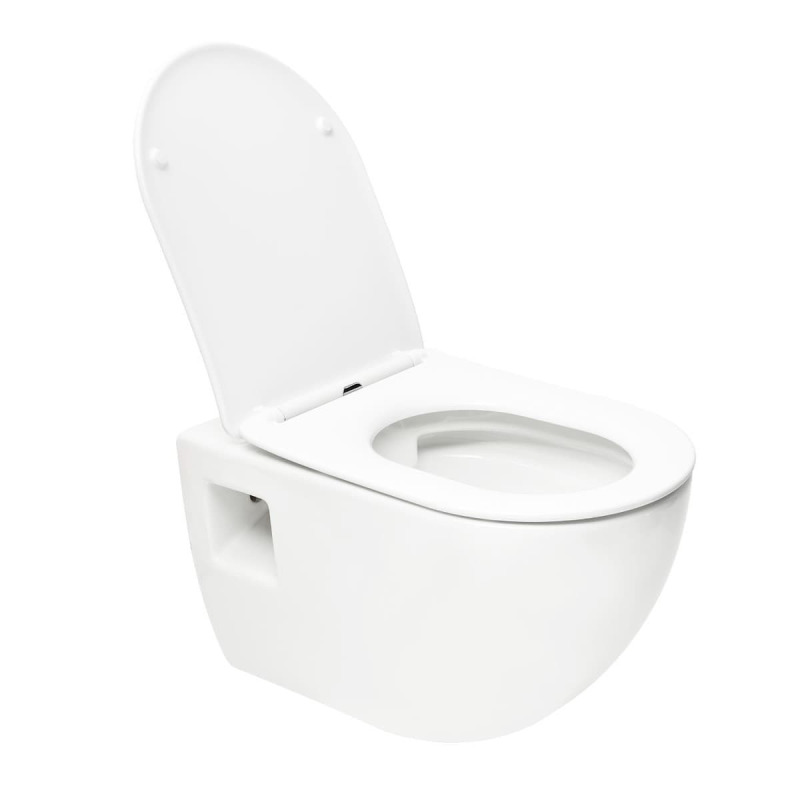 Pack bati-support Geberit UP100 + WC sans bride Swiss Aqua Technologies + Abattant SoftClose + Plaque (ProjectGeb10) - 3
