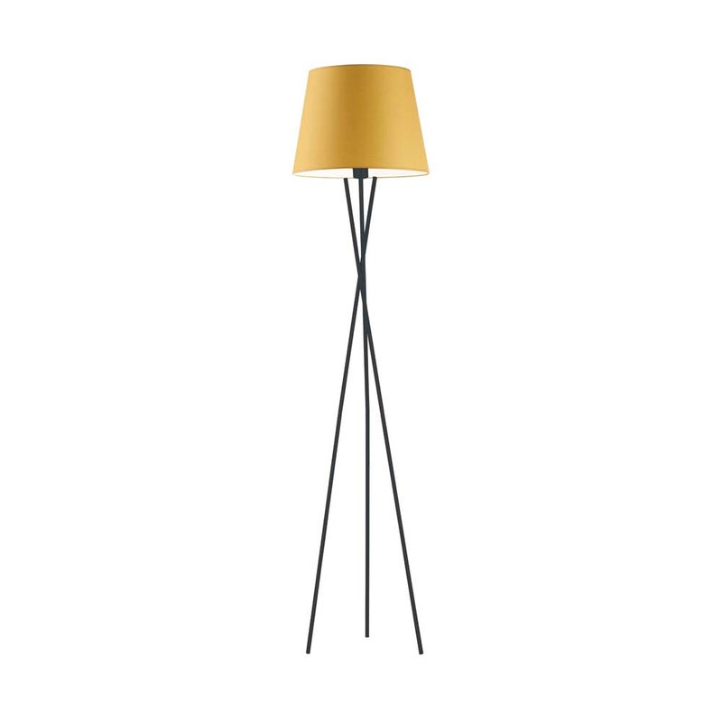 Lampa stojąca podłogowa trójnóg z abażurem stożek MORIS
