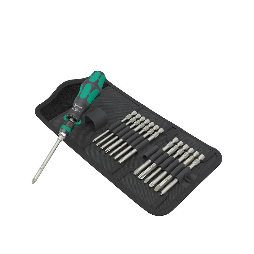 Zestaw śrubokrętów Wera Kraftform Kompakt 838 RA-R M 15 elementów grzechotka ergonomiczna