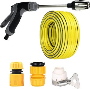 Tubo Da Giardino Con Pistola Ad Alta Pressione, Tubo Da Giardino Con Pistola Ad Alta Pressione Tubo Da Giardino Telescopico Estensibile Fino A 20 M Kit Tubo Per Lavaggio Auto 95199534