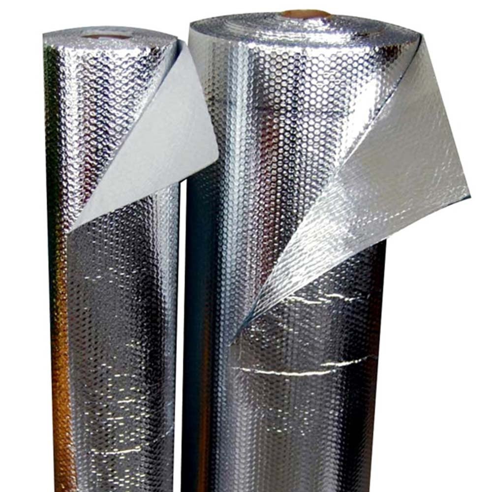 Isolation thermique 100% aluminium et bulles (AU MÈTRE) Largeur 1,20m. Pour le froid et la chaleur: maisons, camionnettes, radiateurs, greniers - 7