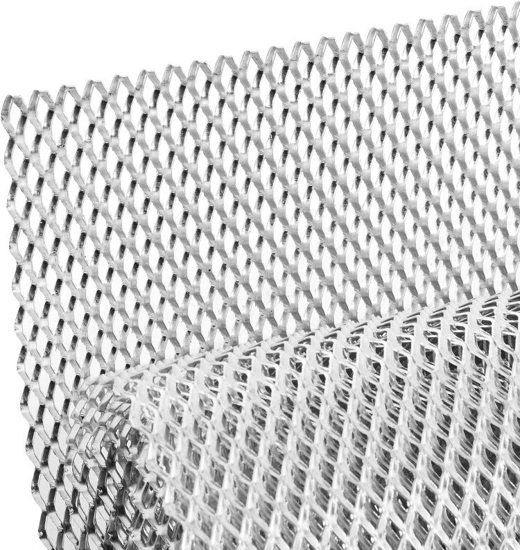 Grille De Tuning En Aluminium Pour Pare-chocs Voiture - Dimensions 100x33 Cm - Noir - Installation Par Boulons