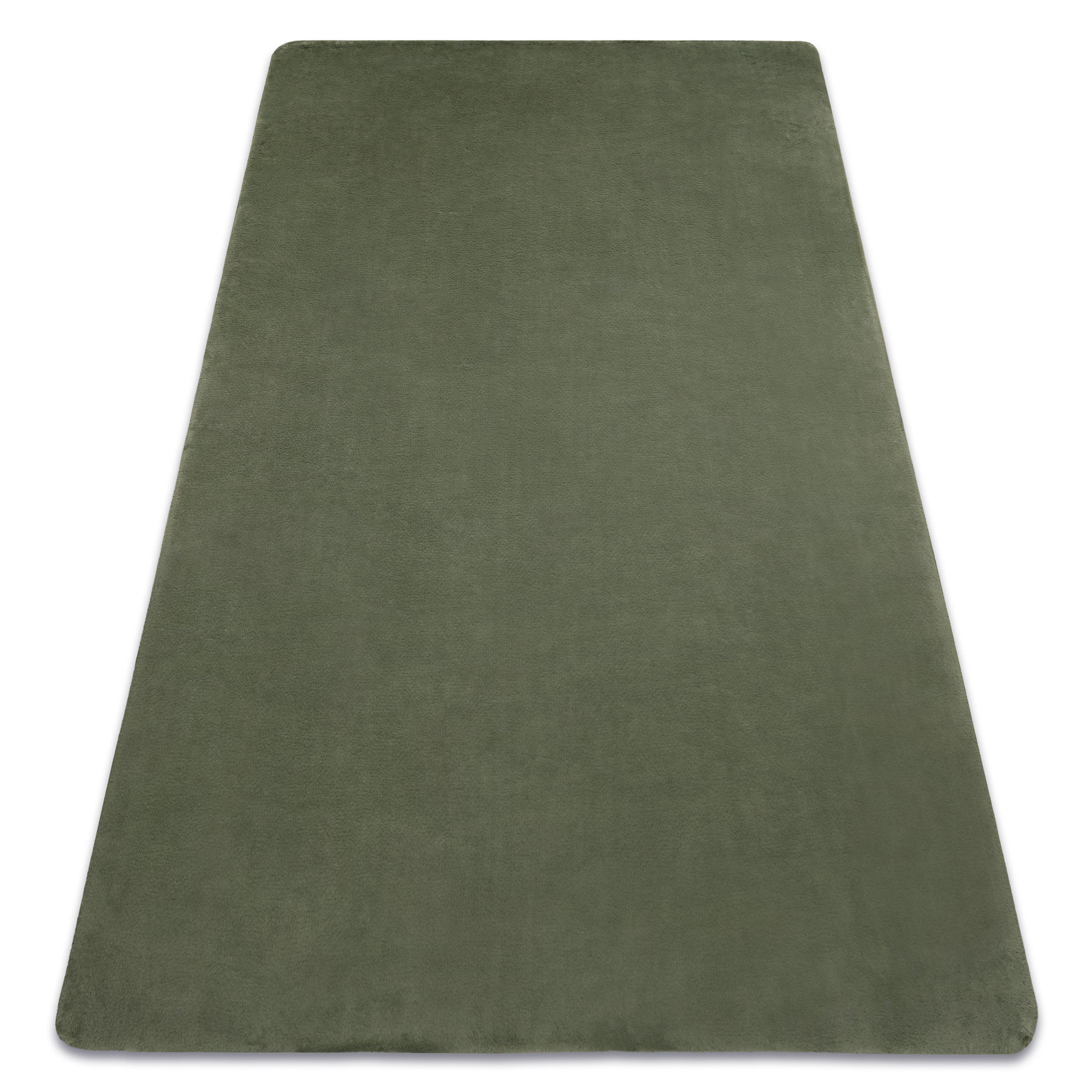 Dywan POSH Shaggy zielony gruby, pluszowy, antypoślizgowy, do prania 80x150 cm