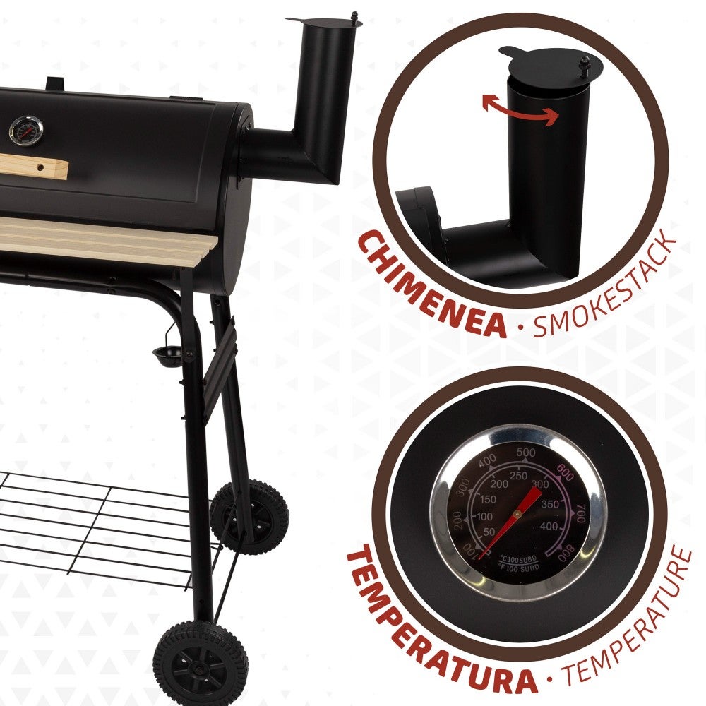 Mtsooning Termometro Per Barbecue 7,6 Cm - Scala Da 40 A 530°C, Custodia In Acciaio Inox, Ricambio Per Grill A Carbone - 3