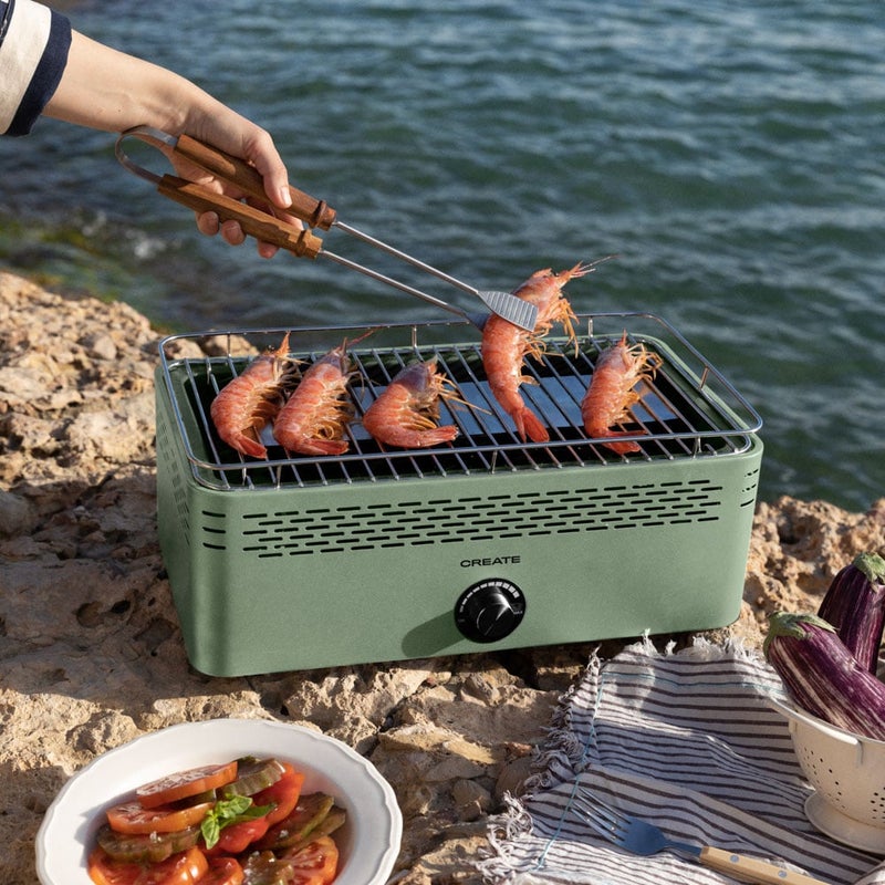 BBQ COMPACT - Przenośny grill na węgiel o niskiej emisji dymu