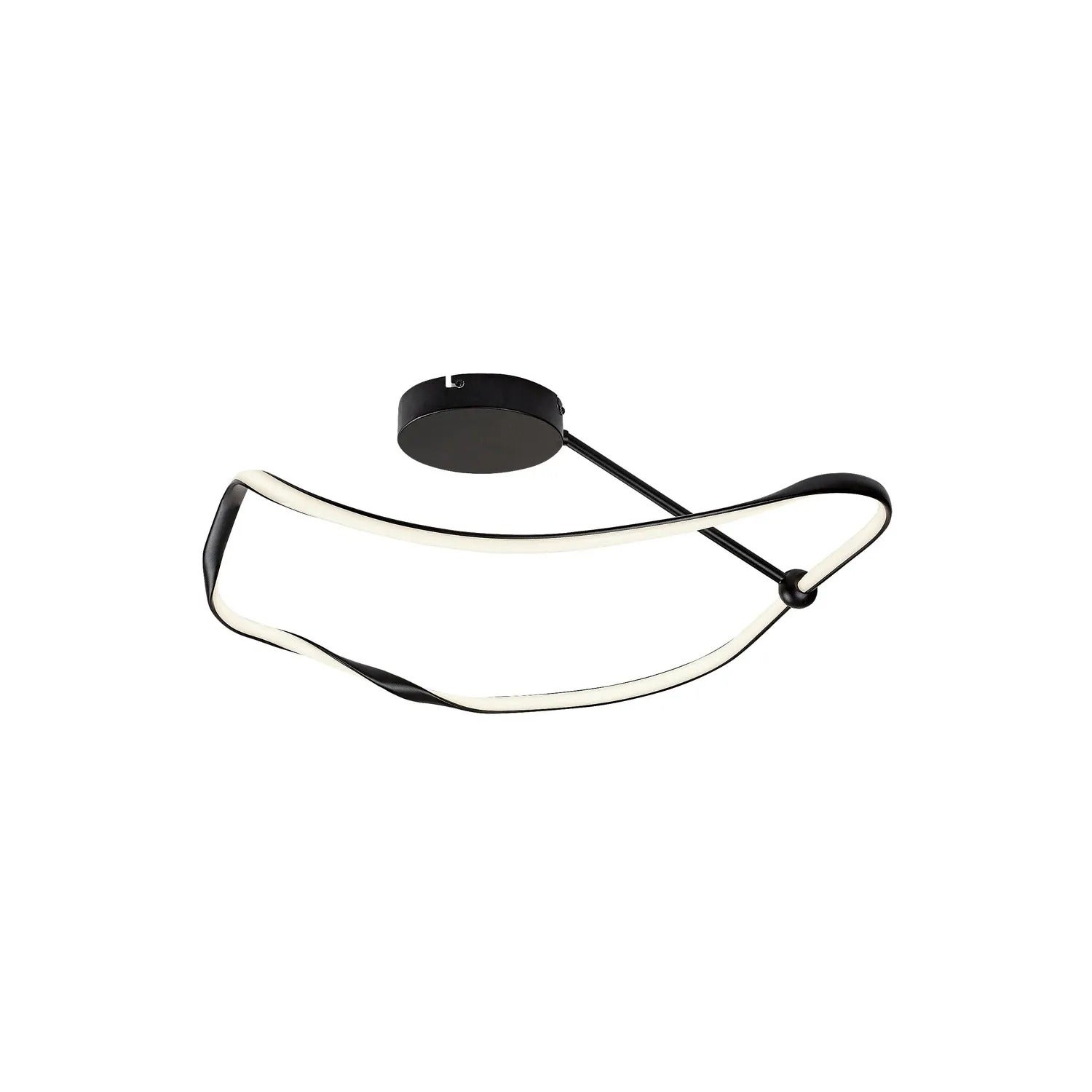 Lampa sufitowa LED MIROSSI 38W Neutralna biel 2240lm metal czarno-biała wym:27x63x55cm IP20 Rabalux