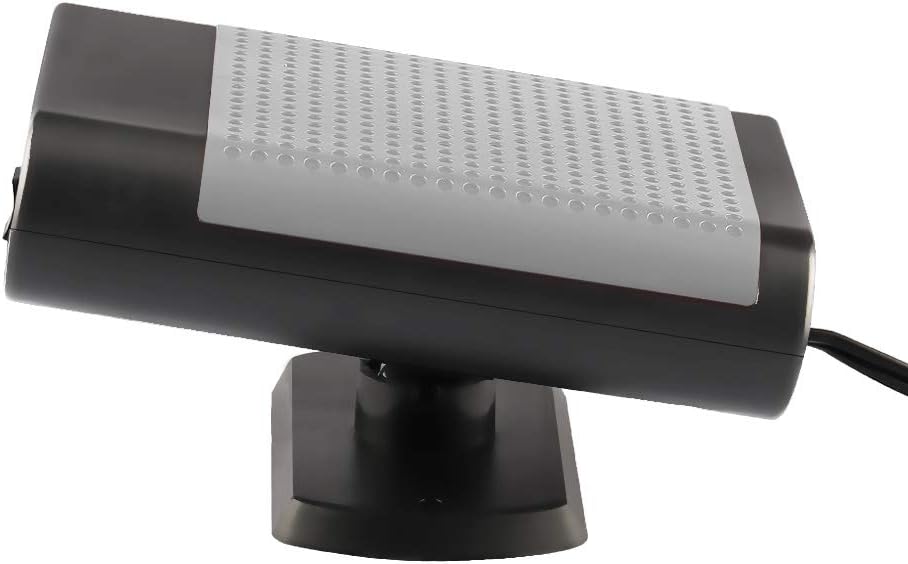 Przenośny grzejnik samochodowy, podłączany do gniazda zapalniczki, 12 V, 150 W, odpowiedni na zimę, czarny i szary - 4