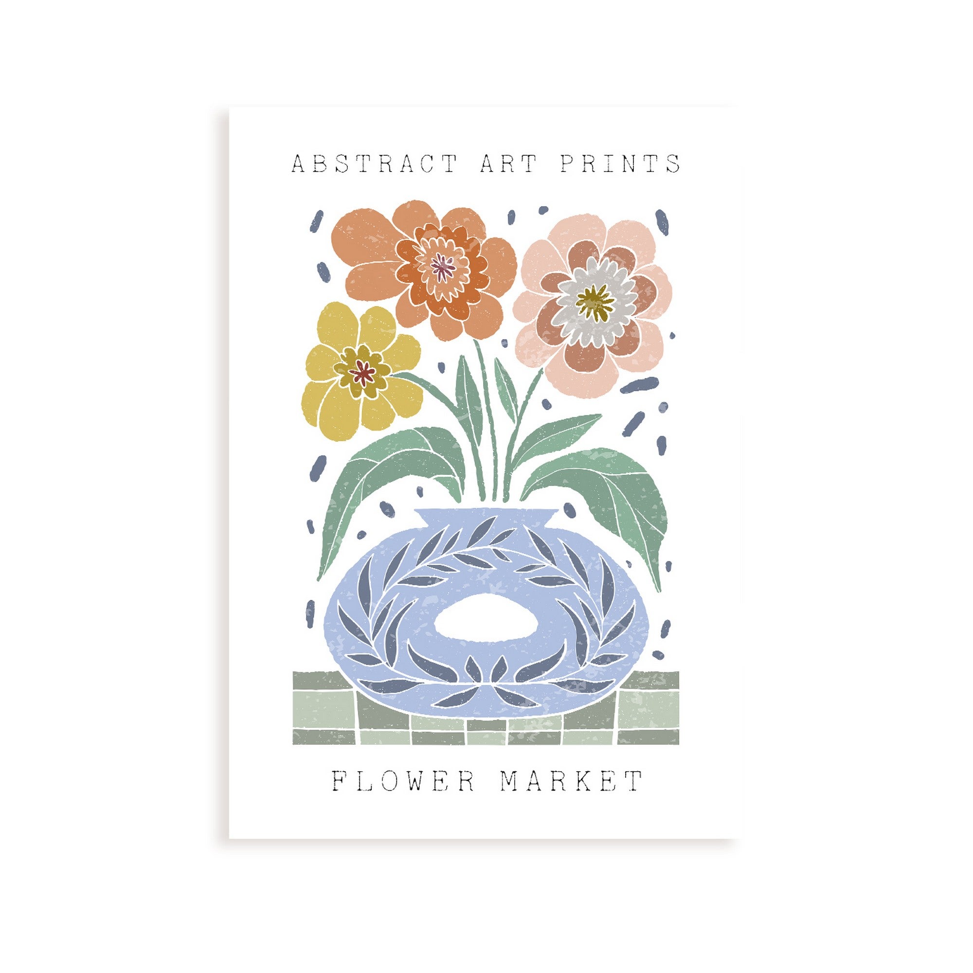 Youihom Set 6 Poster Floreali Da Parete, Stampe Tela Per Camera Ragazza, Quadri Fiori New York E Londra, 21x30 Cm