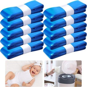 Lot De 8 Recharges Pour Poubelle à Couches - Compatible Angelcare, Tommee Tippee, Extra Épais, Anti-Odeurs