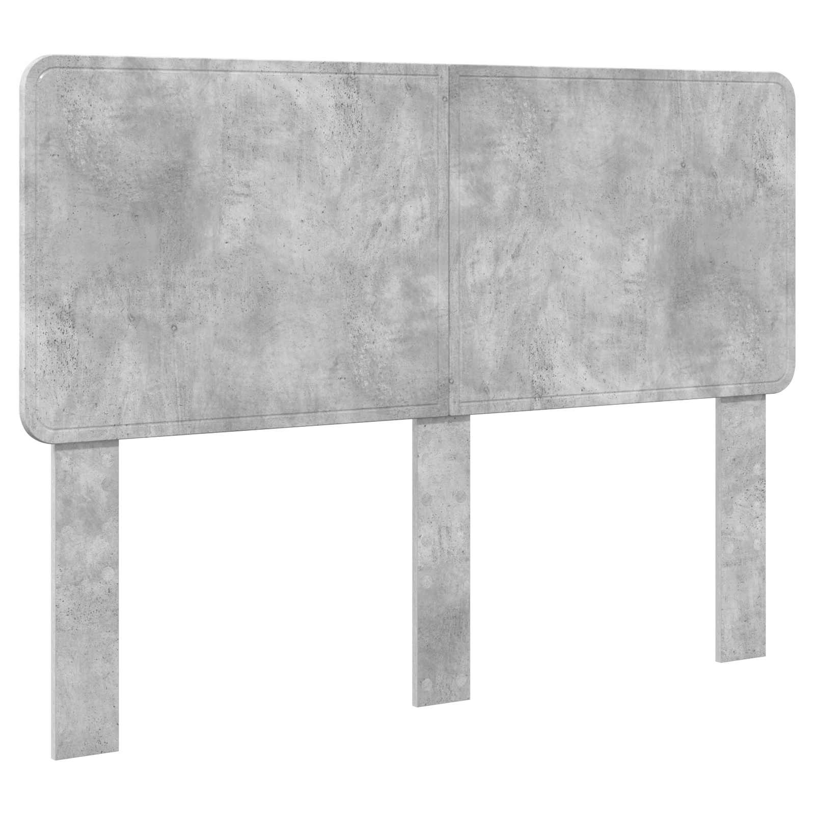 Cadre de lit gris béton 150 x 200 cm en pin massif - 6