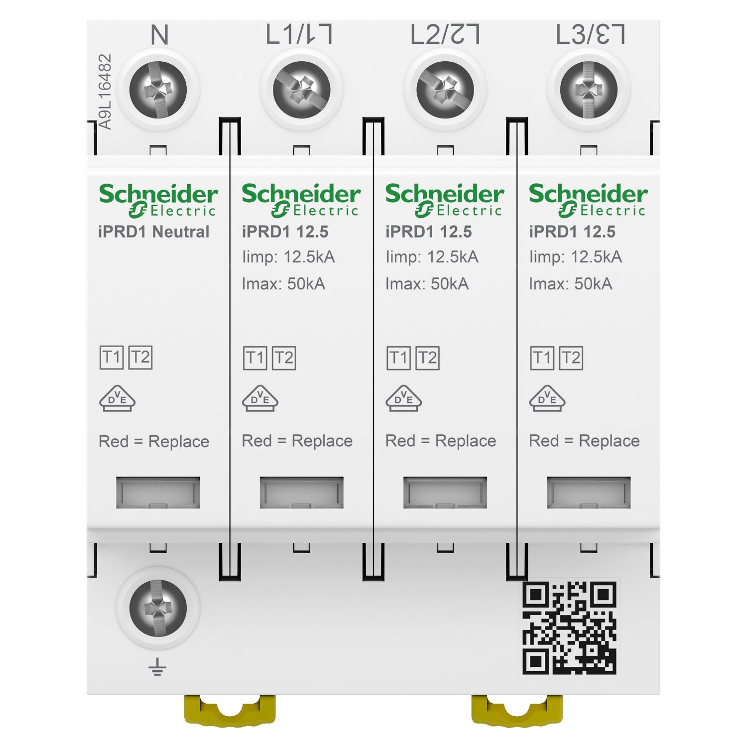 Parafoudre Acti9 Schneider - 12,5 r - 3 P+N - iPRD1 - 2